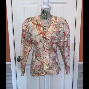 Beautiful Vintage 1980s Formal Sequined Blazer💕